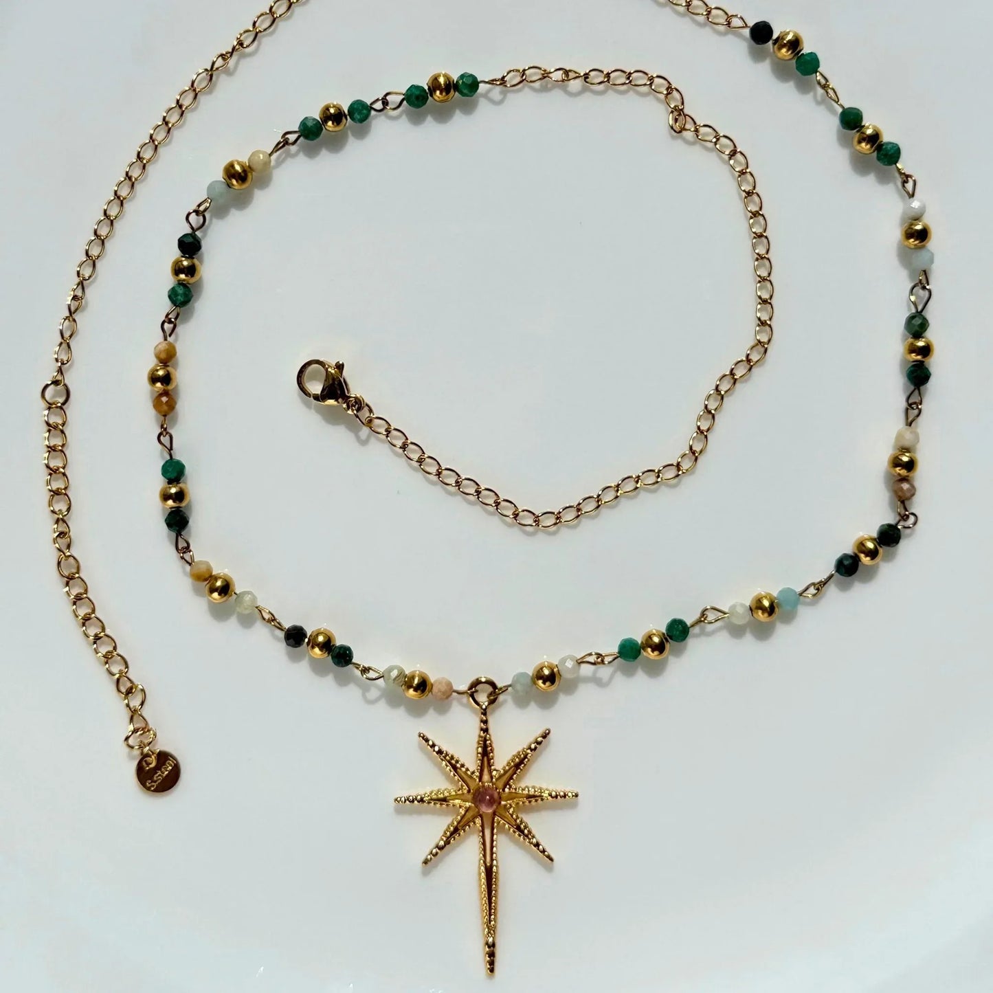 Natural Stone Star Necklace - Grounding & Guidance NZ - Zodd - NZ - Crafted - Objects of Personal Energy