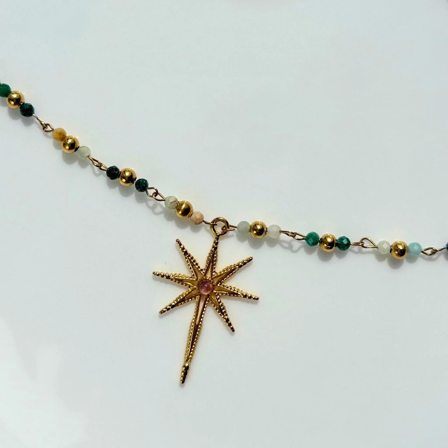 Natural Stone Star Necklace - Grounding & Guidance NZ - Zodd - NZ - Crafted - Objects of Personal Energy