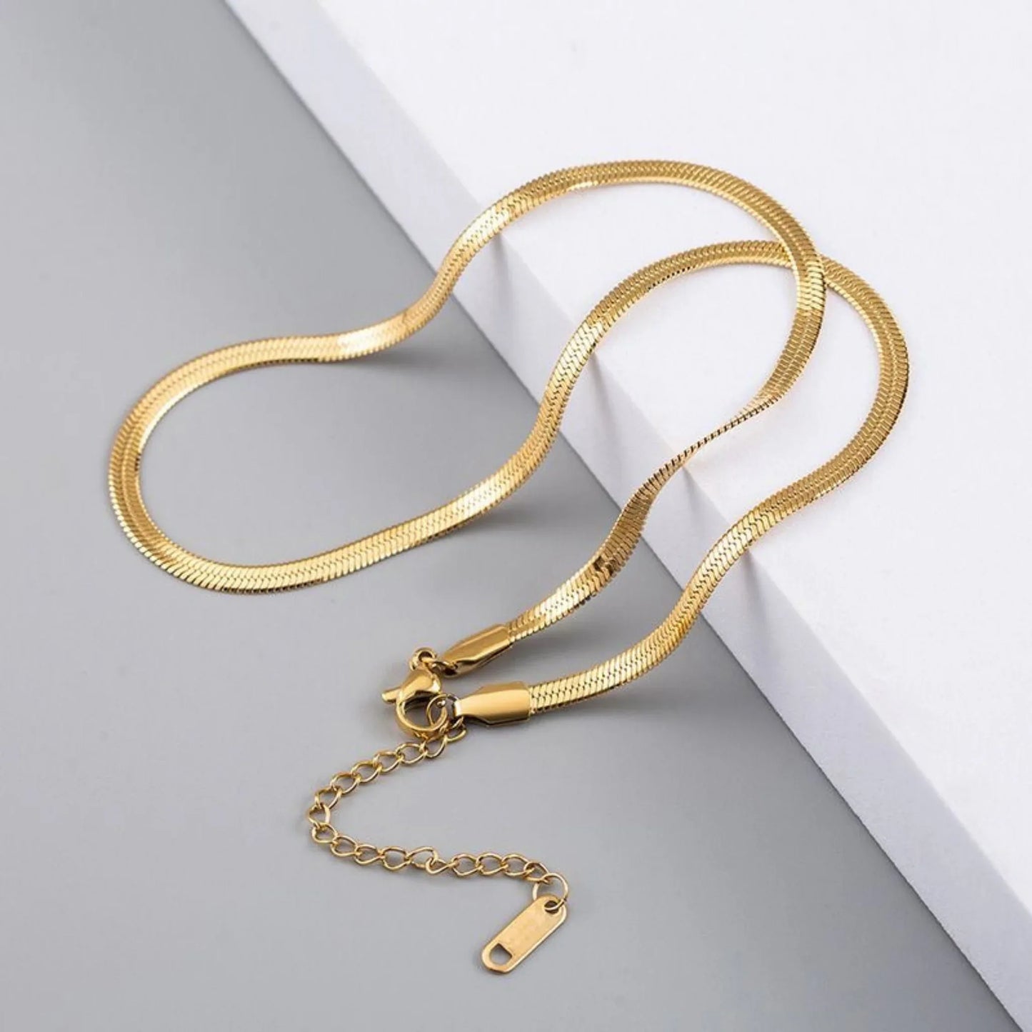 Thick Gold Snake Chain Necklace - Premium Layering Essential NZ - Zodd - NZ - Crafted - Objects of Personal Energy