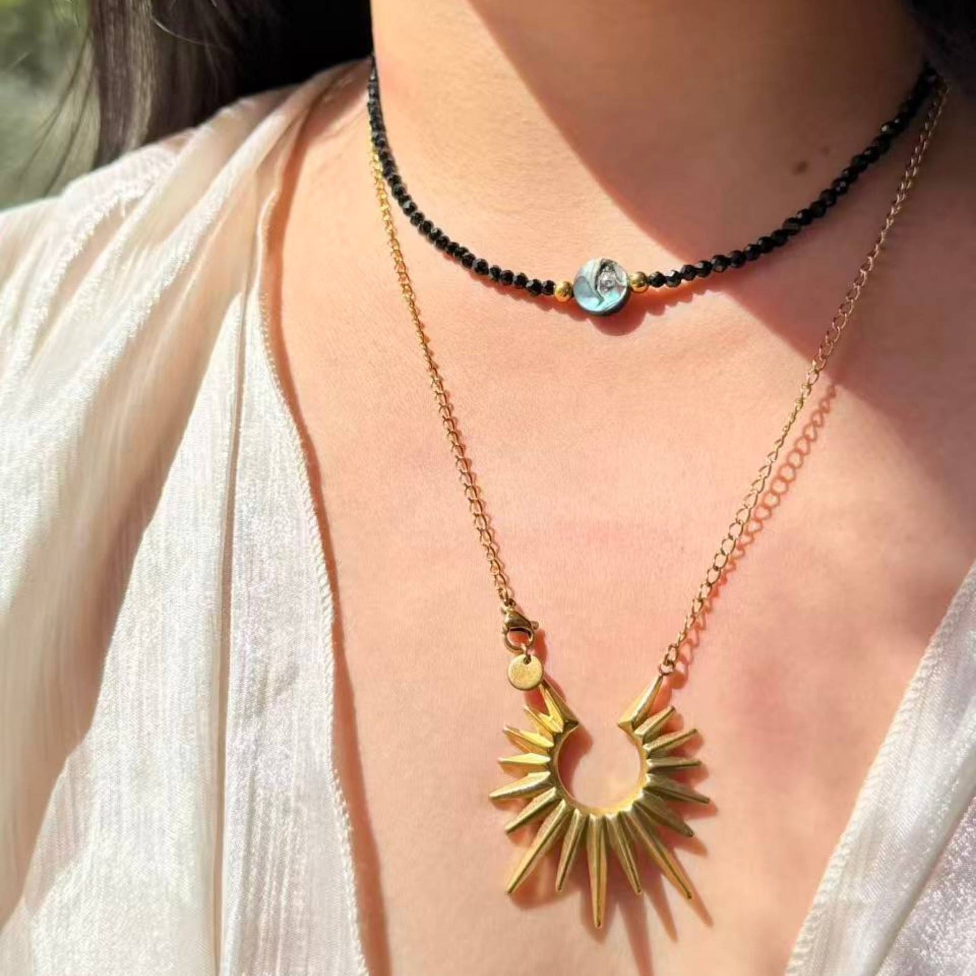 Sunburst Pendant Necklace | Waterproof Statement Necklace | NZ Made and Designed - Zodd - NZ - Crafted - Objects of Personal Energy