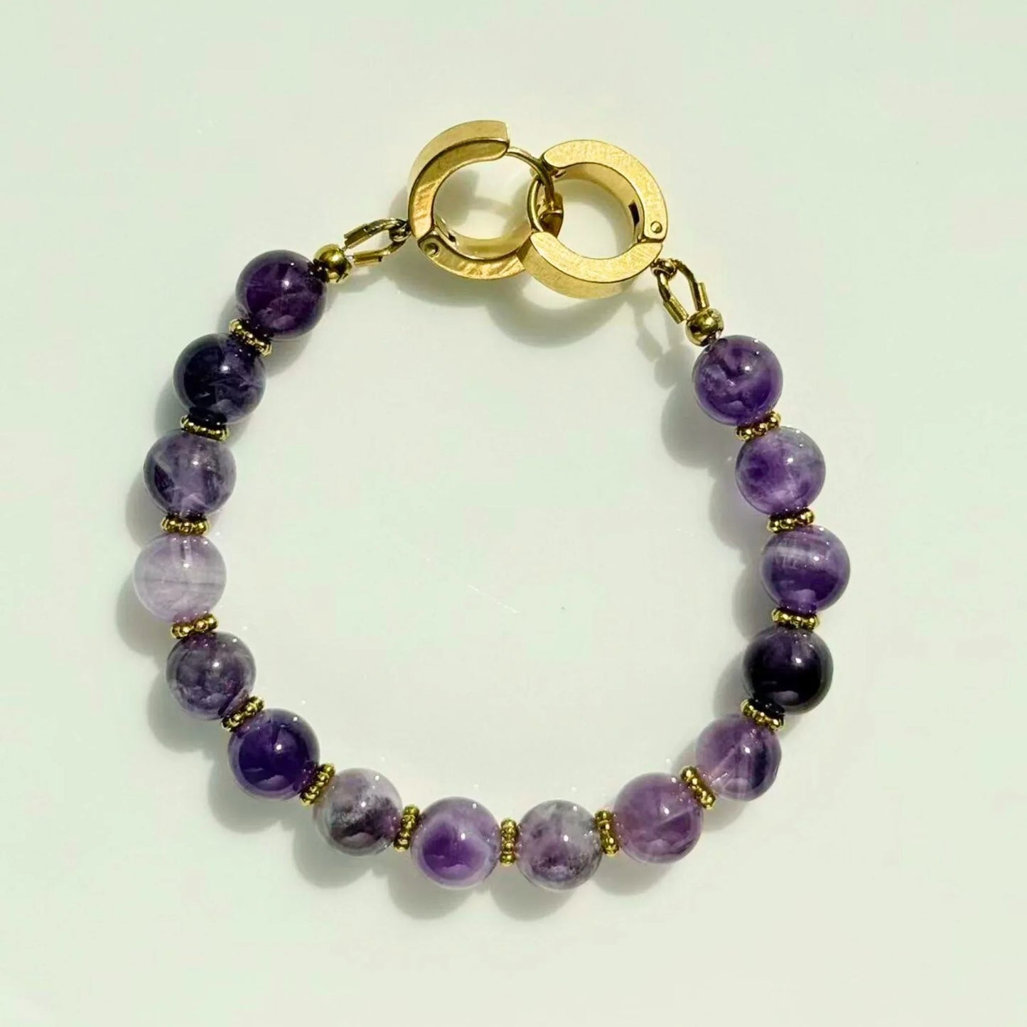 3 - in - 1 Amethyst Necklace Bracelet Bag Charm - Versatile Gift NZ - Zodd - NZ - Crafted - Objects of Personal Energy