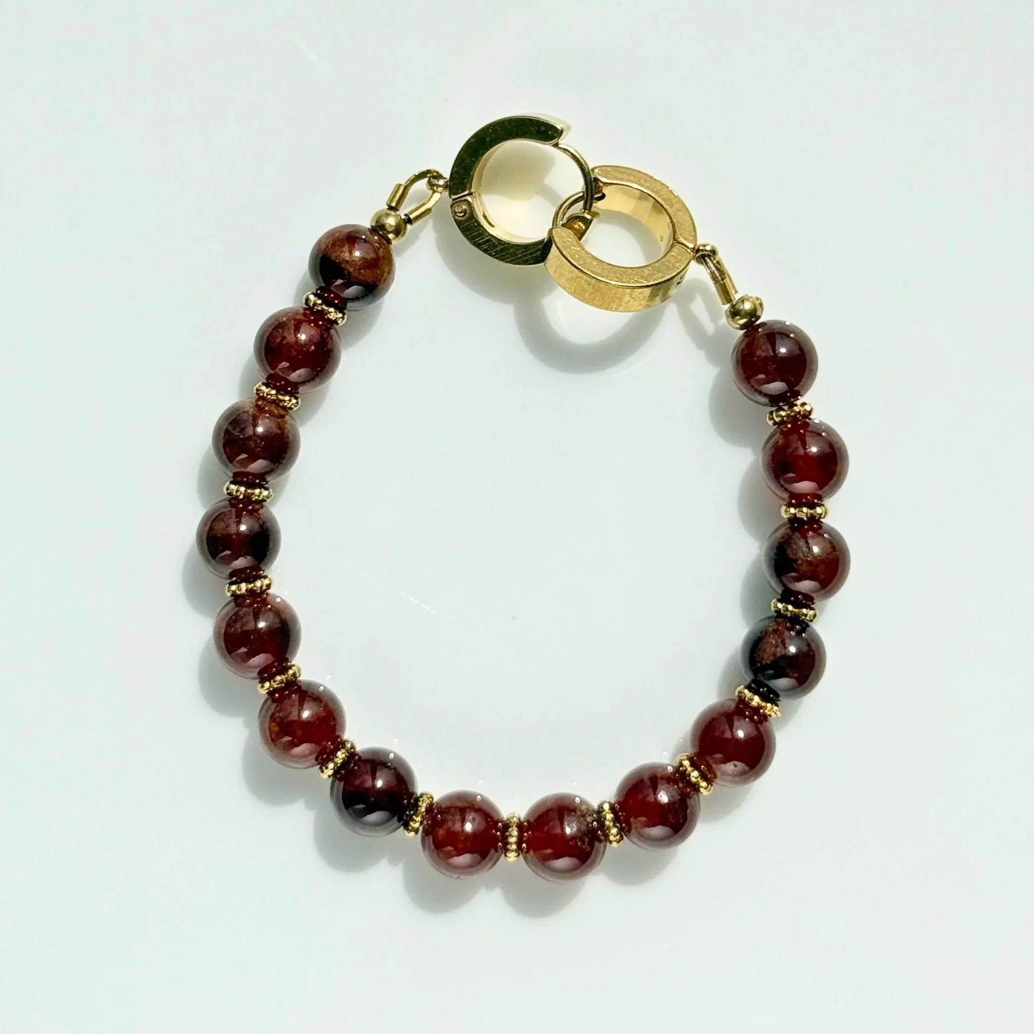 3 - in - 1 Garnet t Necklace Bracelet Bag Charm - Versatile Gift NZ - Zodd - NZ - Crafted - Objects of Personal Energy