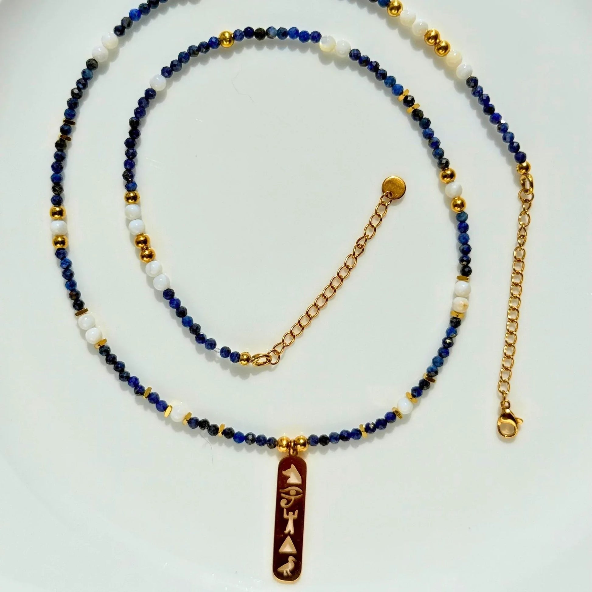 Long Lapis Lazuli Totem Necklace - Wisdom & Protection NZ - Zodd - NZ - Crafted - Objects of Personal Energy
